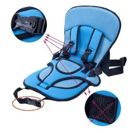 Дитяче автокрісло Multi Function Car Cushion до 12 років. Колір: синій