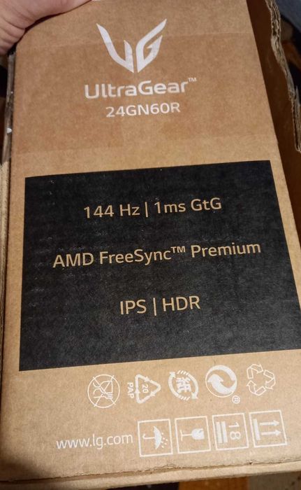 Monitor LG 24" 144hz