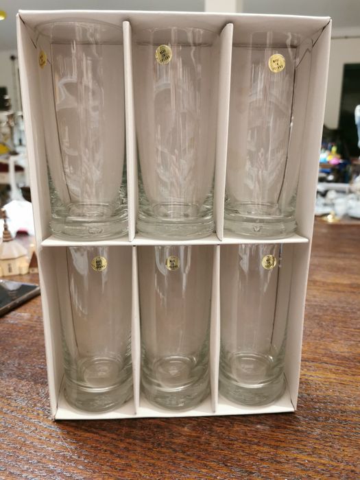 Stare Retro szklanki Krosno OPOLE Poland 523