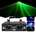 Laser dyskotekowy 3 - kolory RGB czerwony zielony niebieski 51 wzorów