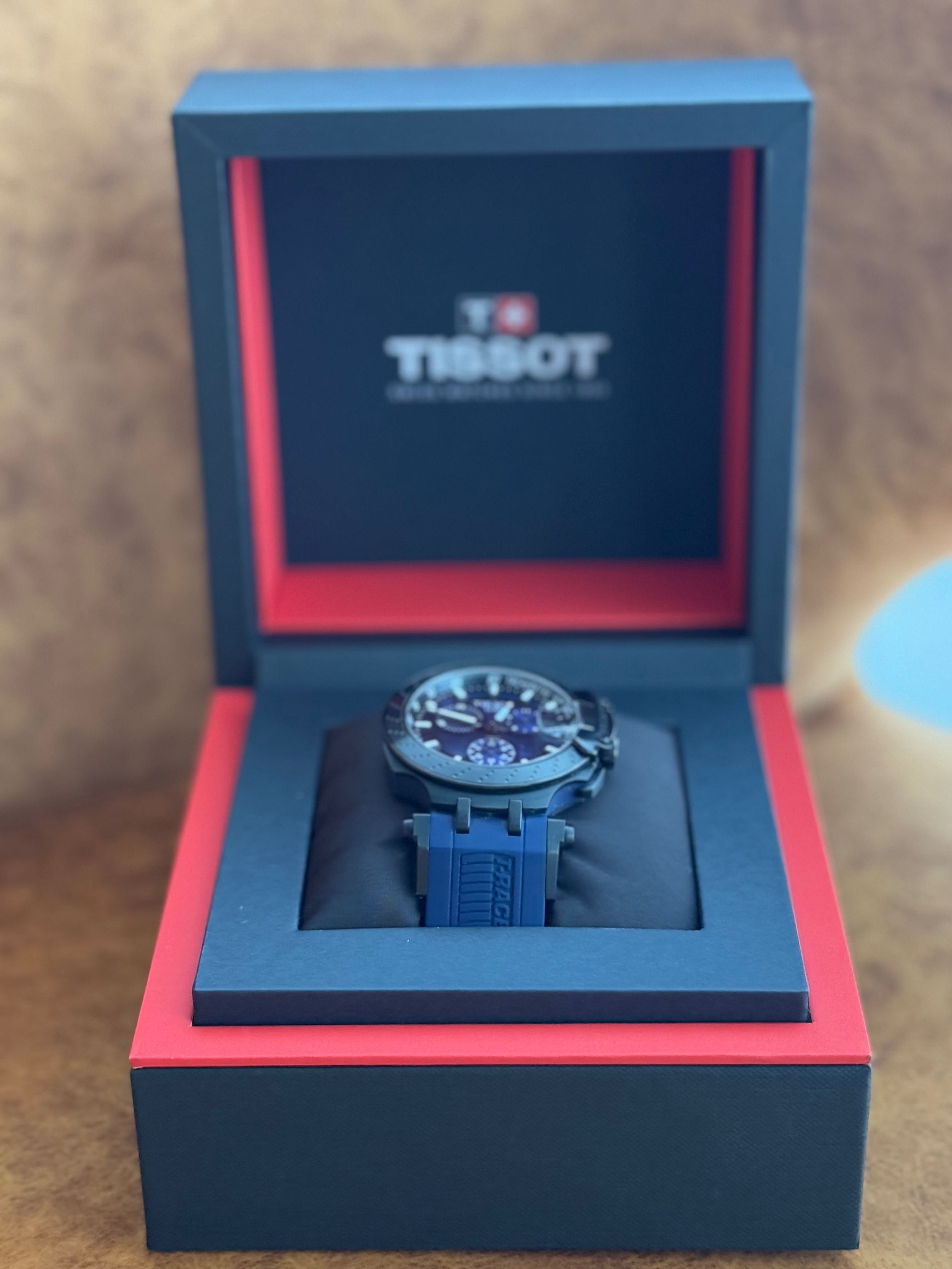 Чоловічий годинник TISSOT (Швейцарія), оригінал, колір синій