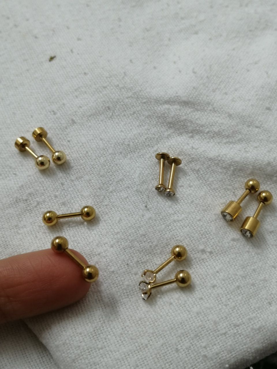 Brincos/piercing em aço inoxidável (NOVOS)