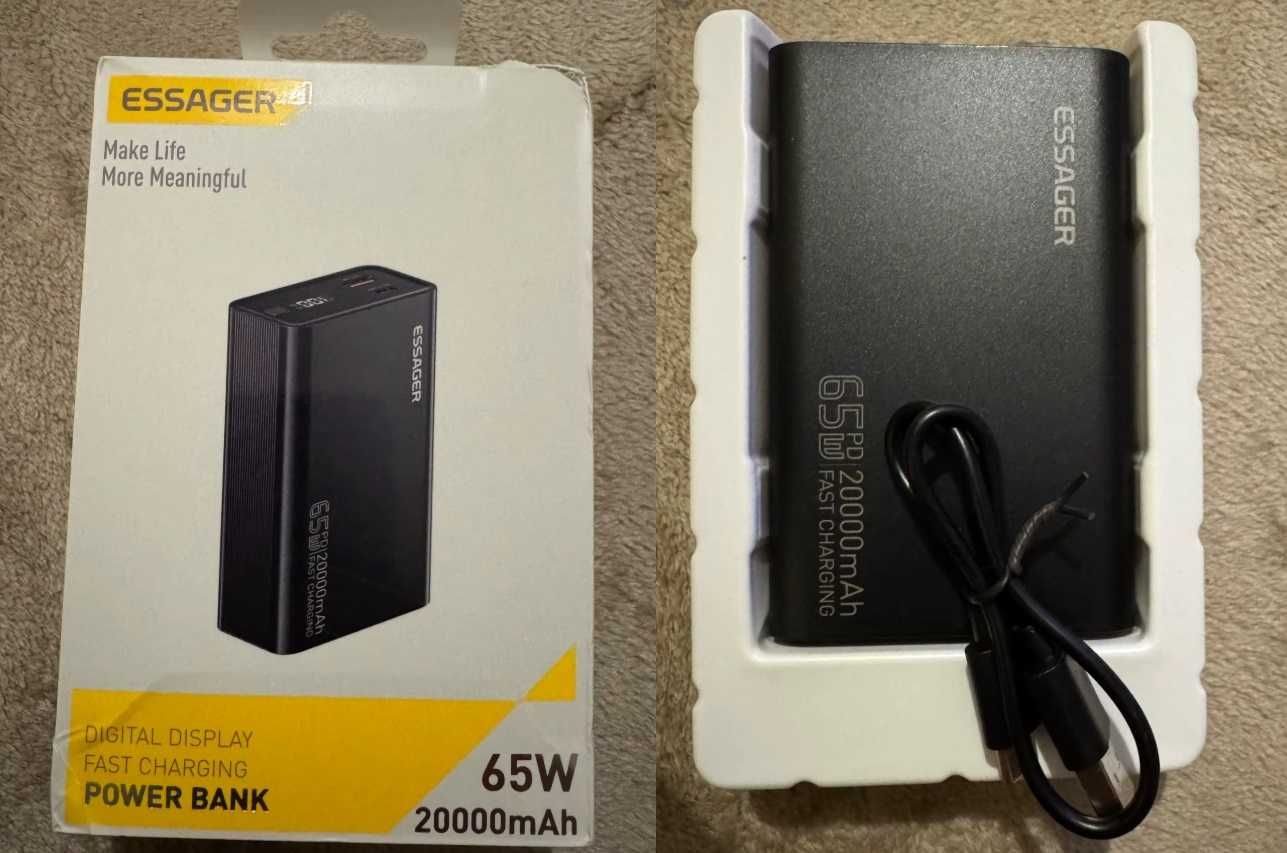 Essager Power Bank 20000mAh PD 65W