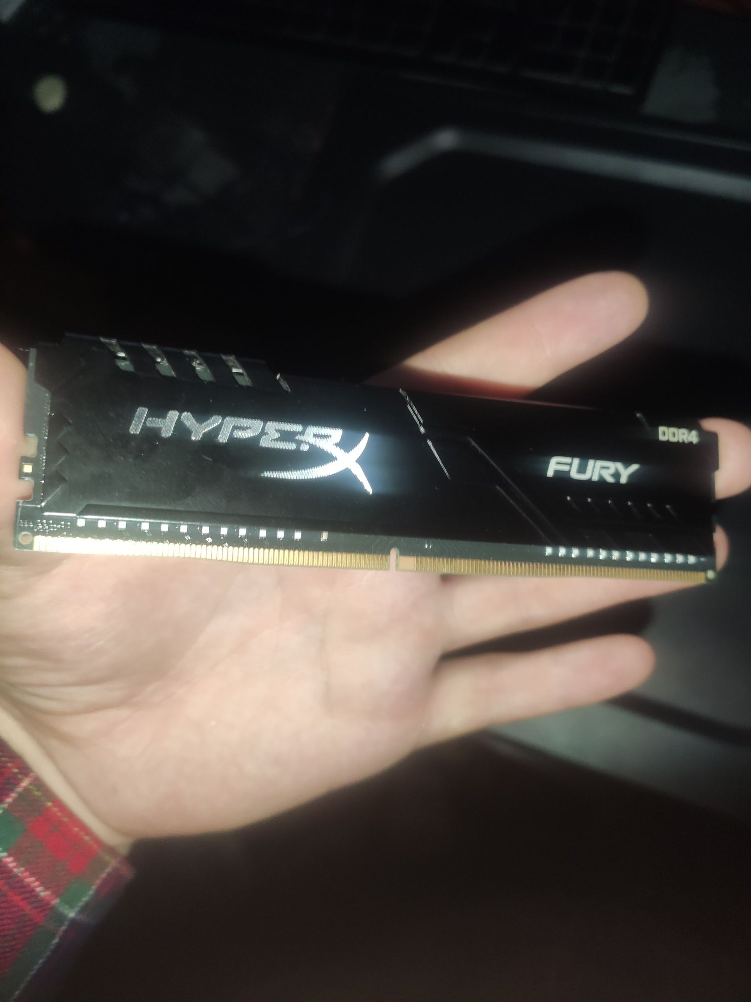 DDR4 8GB (2X4GB) 3000 MHZ HyperX fury black kingston fury