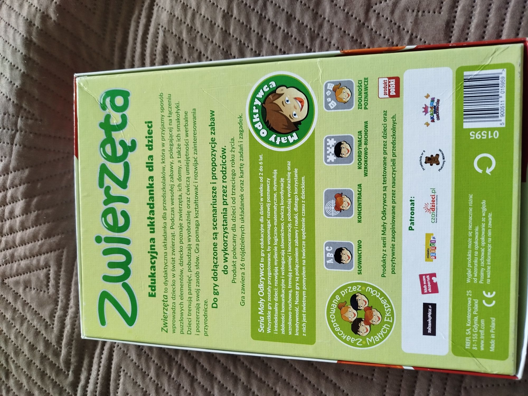 Puzzle zwierzęta dla dzieci.