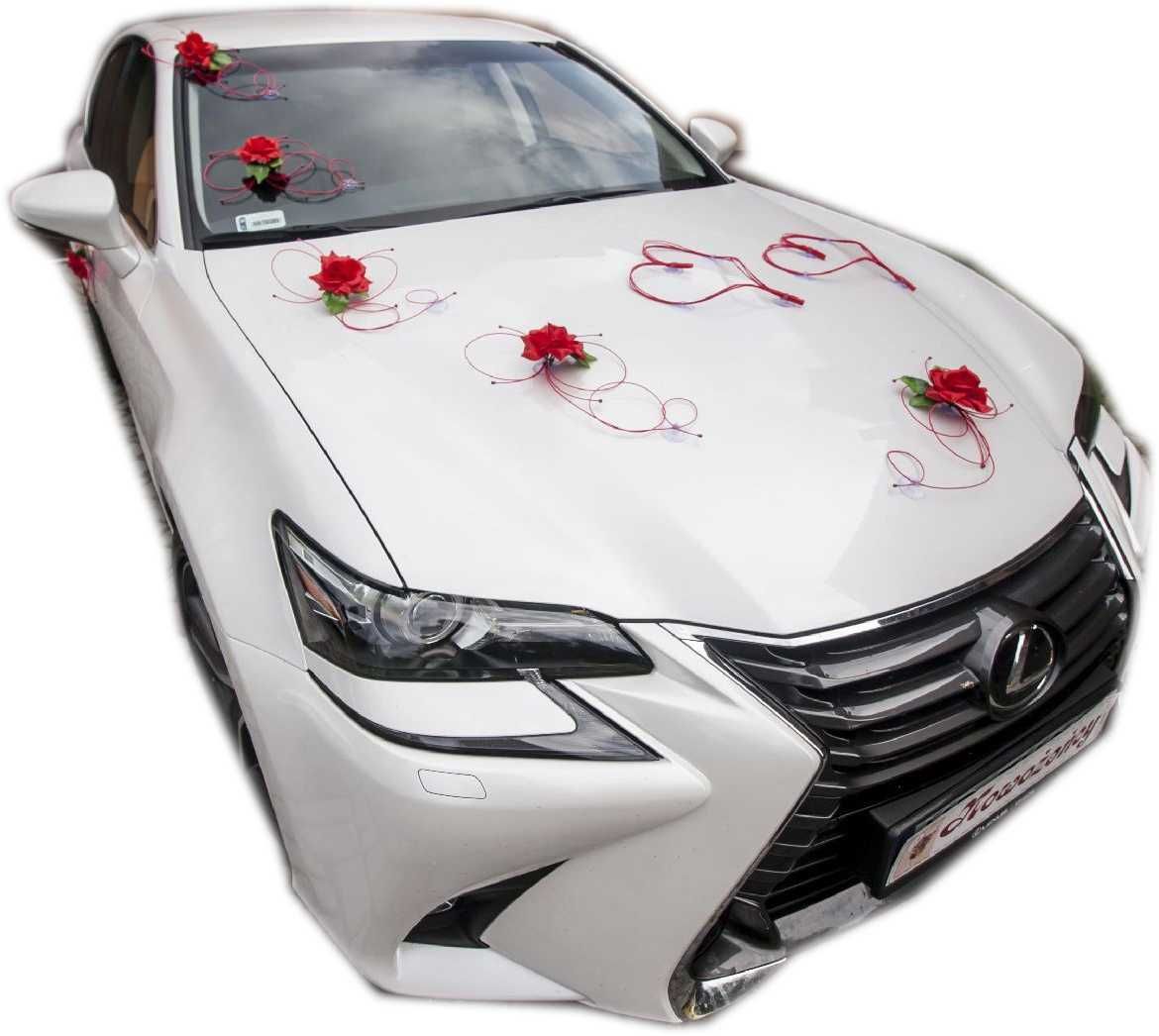 Ozdoba na samochód auto do ślubu. Dekoracja stroik ślub 192