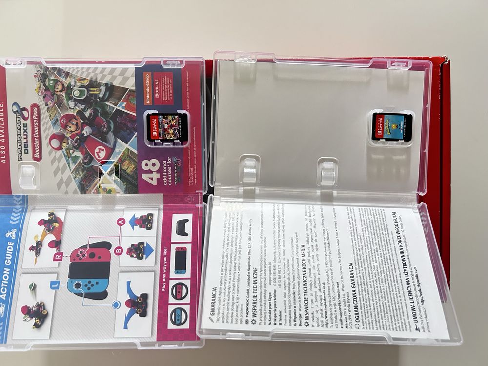 Nintendo Switch v2 + 2 gry - komplet, stan idealny