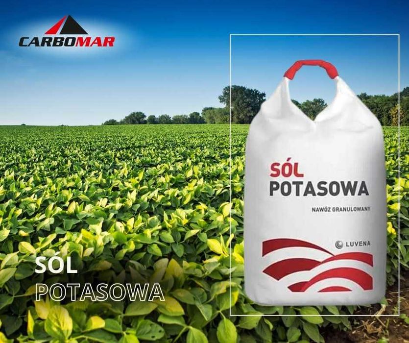 Sól potasowa 60% Big Bag, oraz worki 50 kg