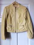 żółta skórzana kurtka biker Gerry Weber 38