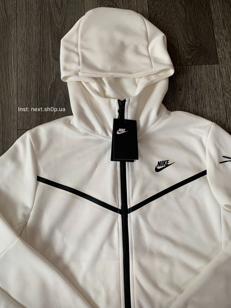Чоловіча кофта Nike Tech Fleese | Кофта найк теч фліс | Зіп худі Найк