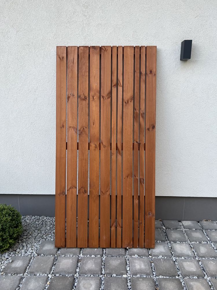 Płot ażurowy Goteborg 90x180 cm drewniany wiśnia Werth-Holz