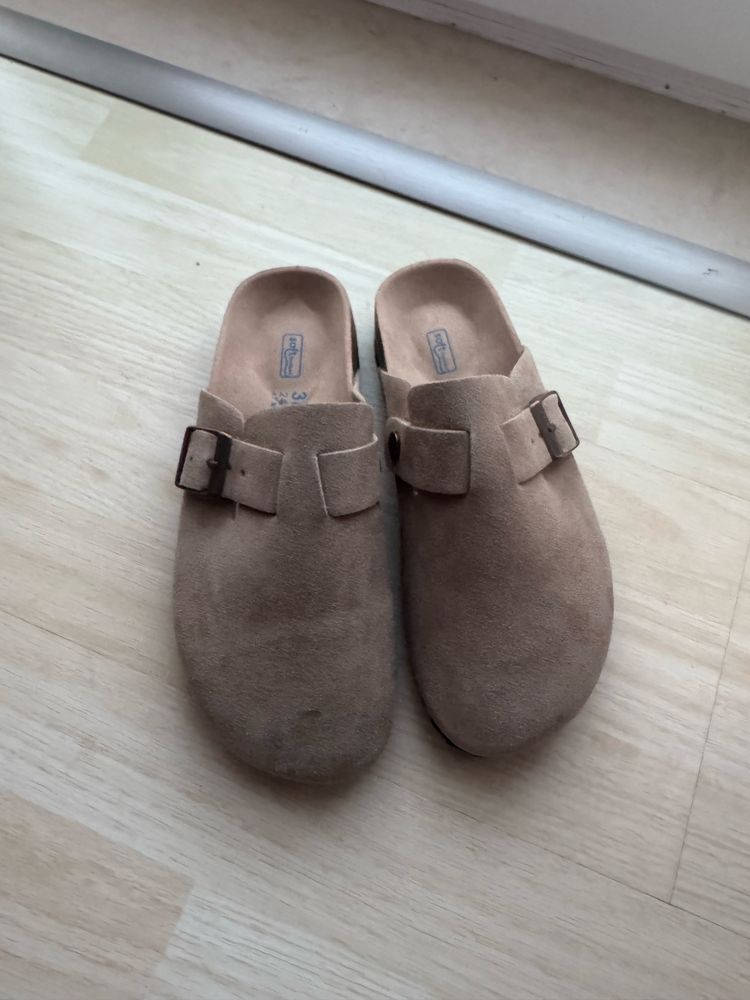 Socas Birkenstock Boston Castanho