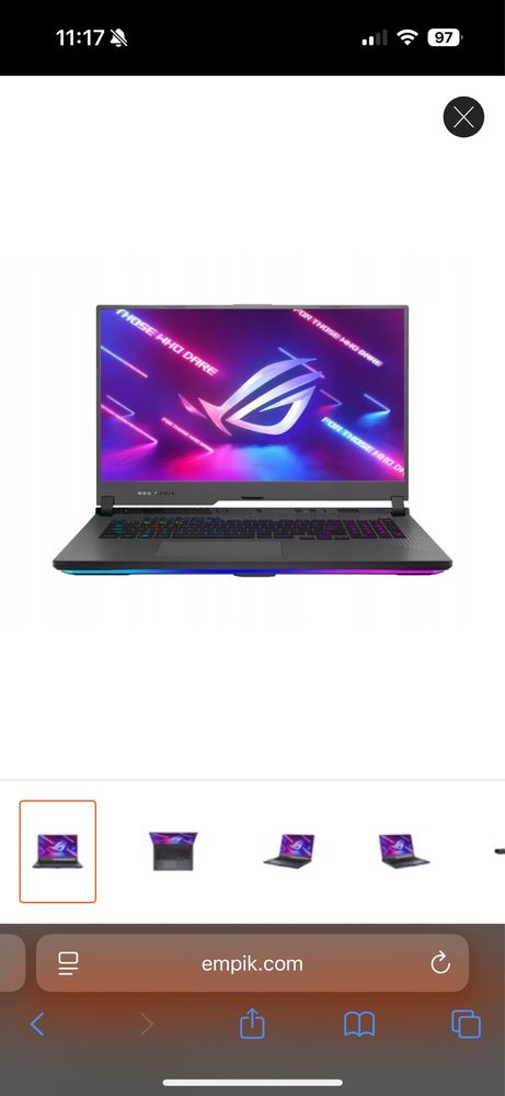 Laptop gamingowy Asus Rog Strix g17