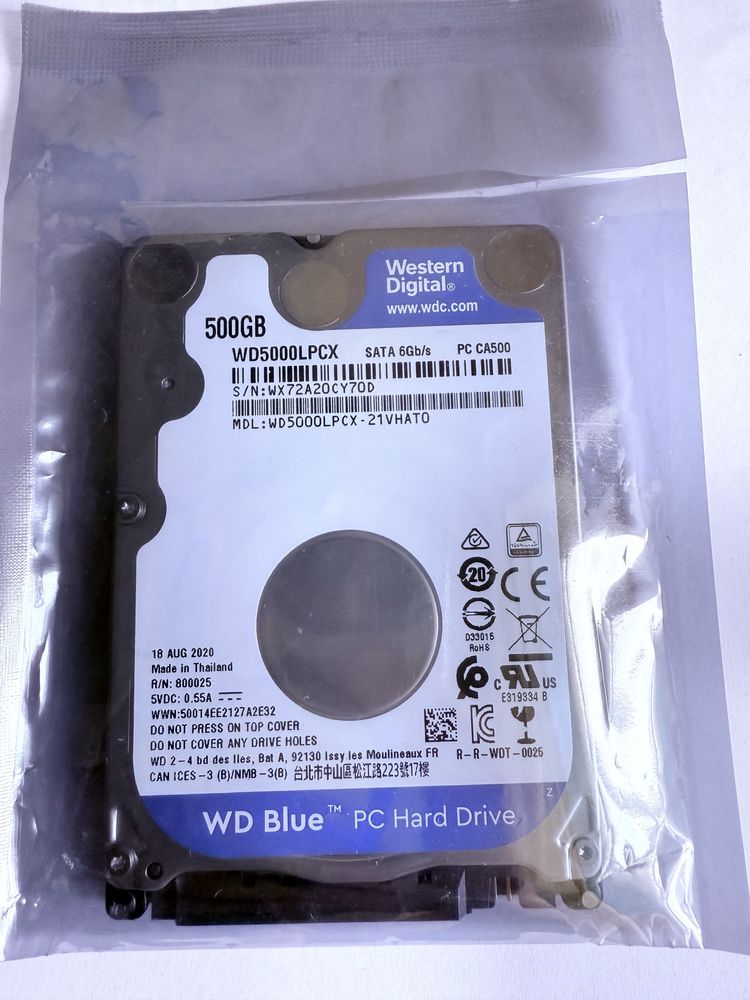 Нові жорсткі диски HDD WD 500 гб, Toshiba 200 гб