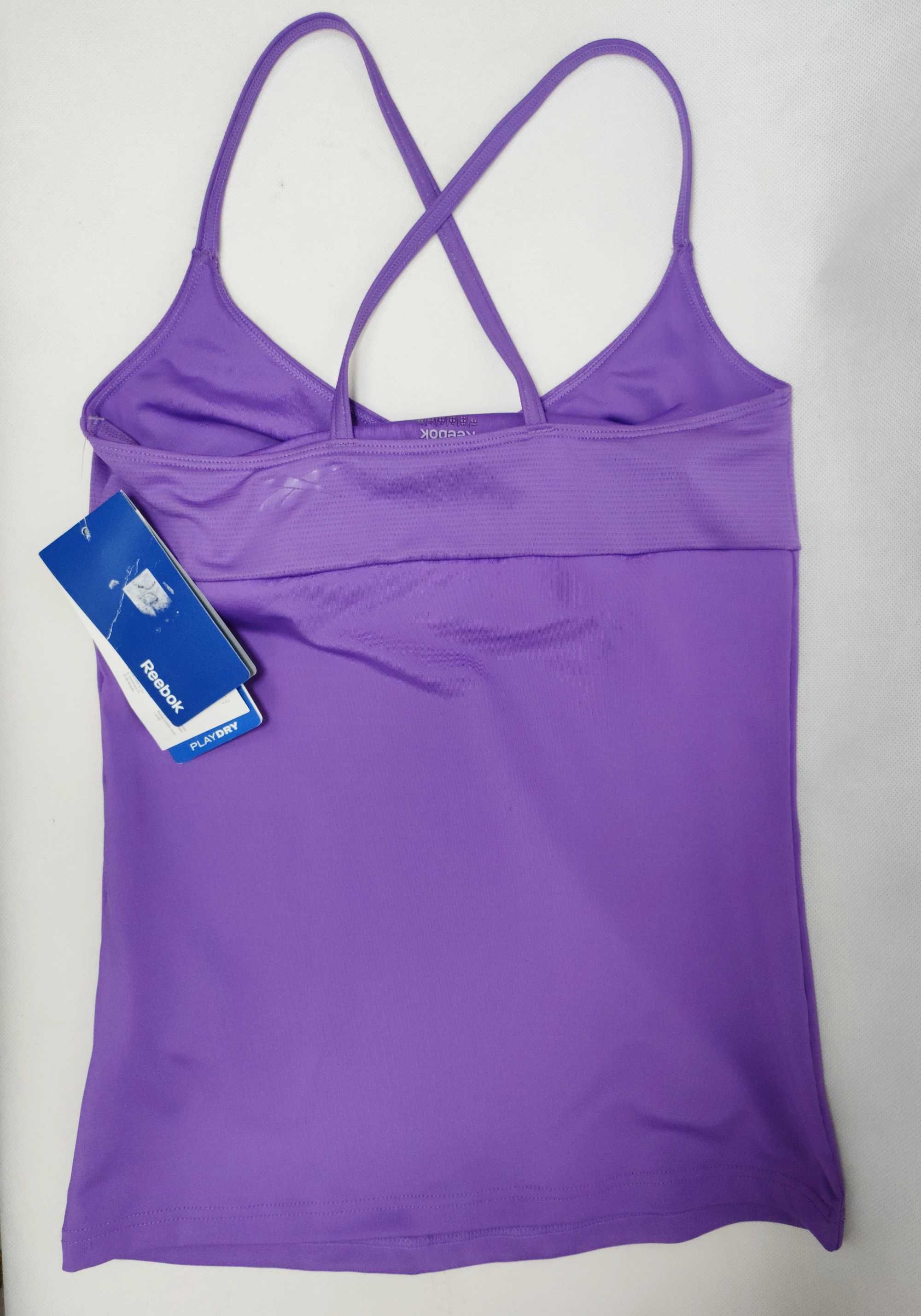 Koszulka sportowa damska na ramiączkach top sportowy REEBOK XS BL0135