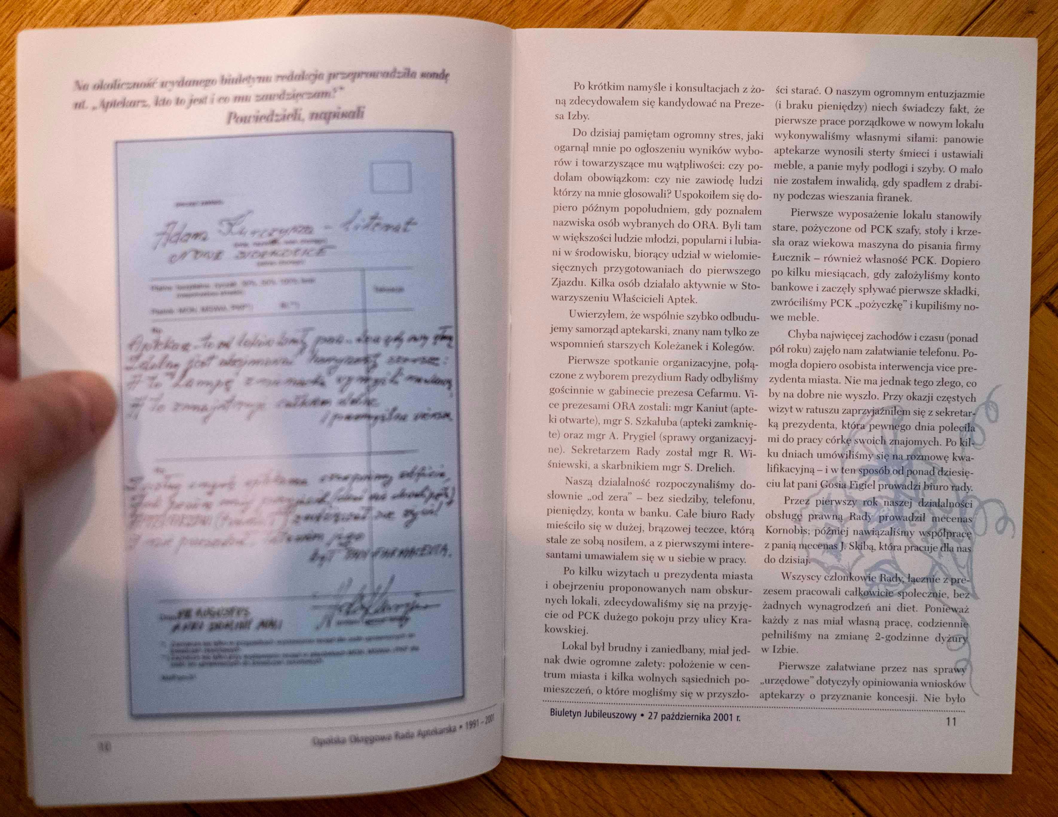 Aptekarska Sztuka Budowania Jedności Biuletyn Jubileuszowy 1991