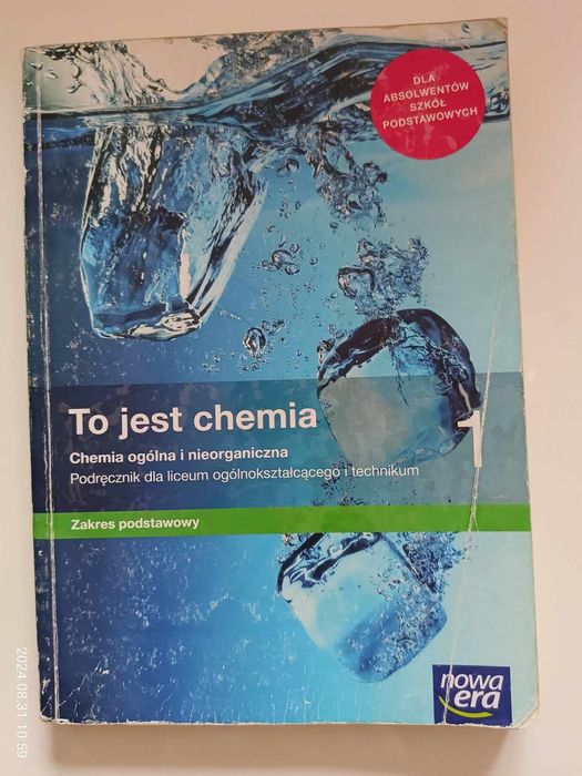 Sprzedam podręcznik szkolny do chemii klasa 1 liceum technikum