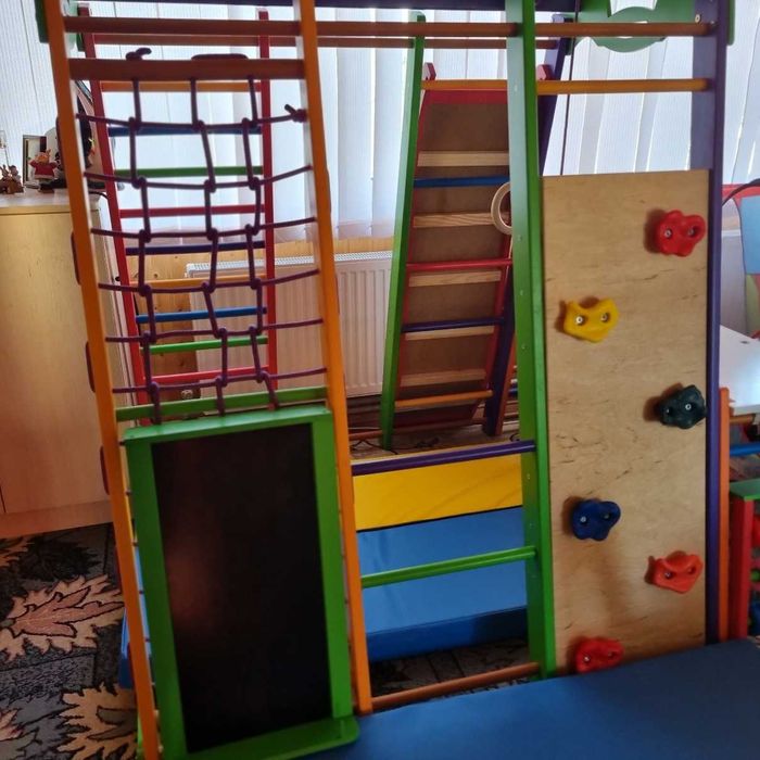 Детский спортивный комплекс для дома SportBaby Акварелька Plus 1-4