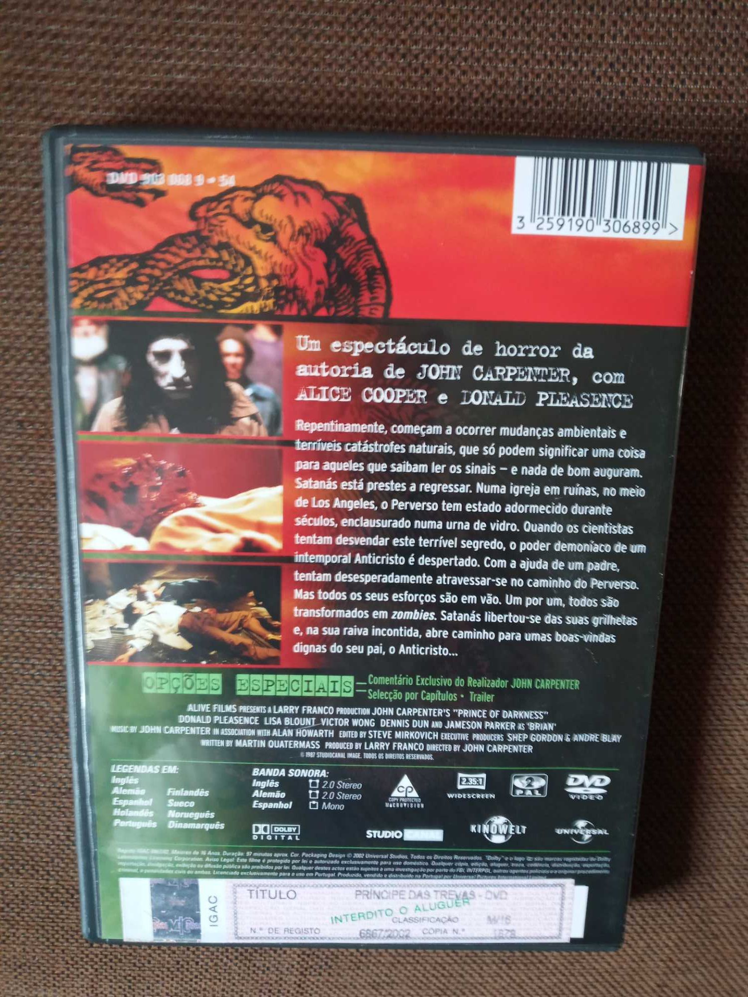 filme dvd original - principe das trevas