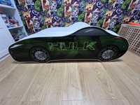 Łóżko 160x80 cm Hulk Auto Samochod Avengers Marvel zielone
