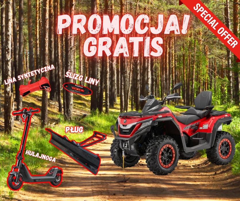 QJMOTOR SFA 1000 Quad QJMOTOR SFA 1000 PRO promocja Hulajnoga Elektryczna, Pług Gratis