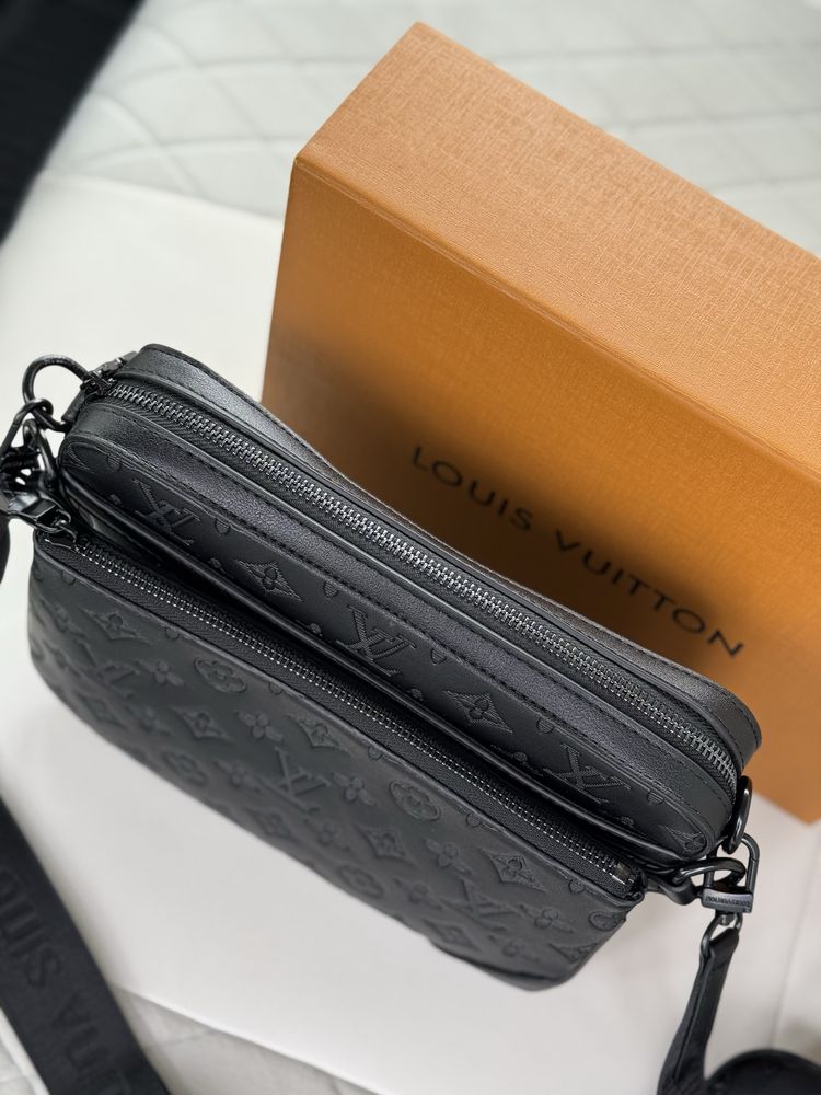 Мужская сумка через плечо барсетка Louis Vuitton 3in1