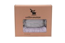 Zestaw zimowy śpiworek Cottonmoose szary i rękawice czerwone