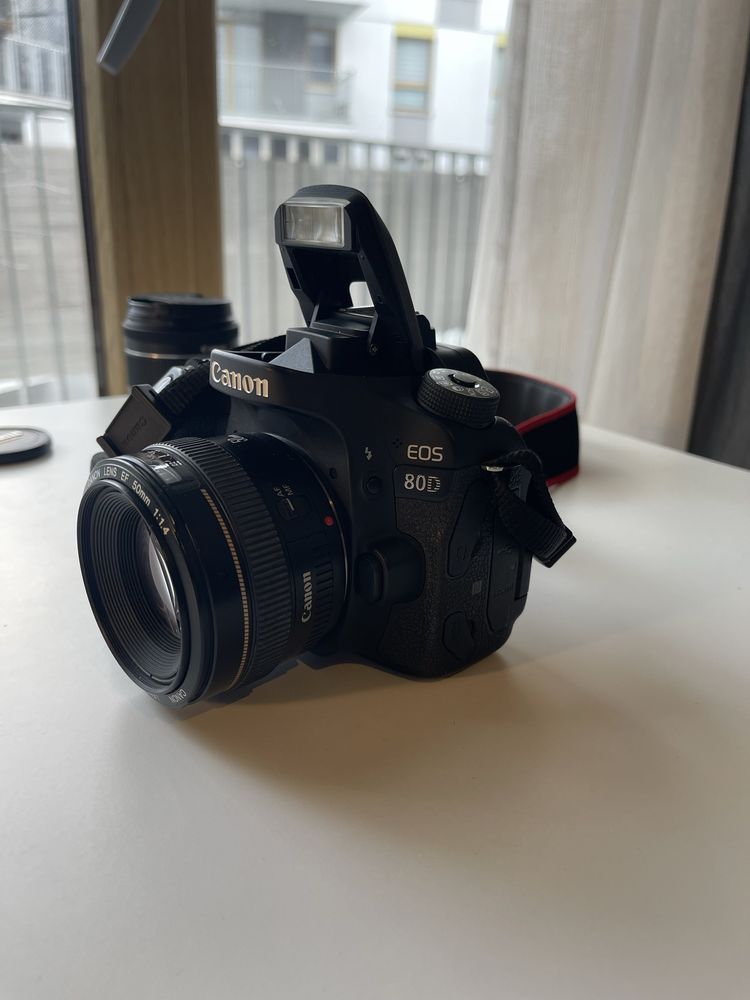 Canon EOS 80D w dobrym stanie +2 obiektywy