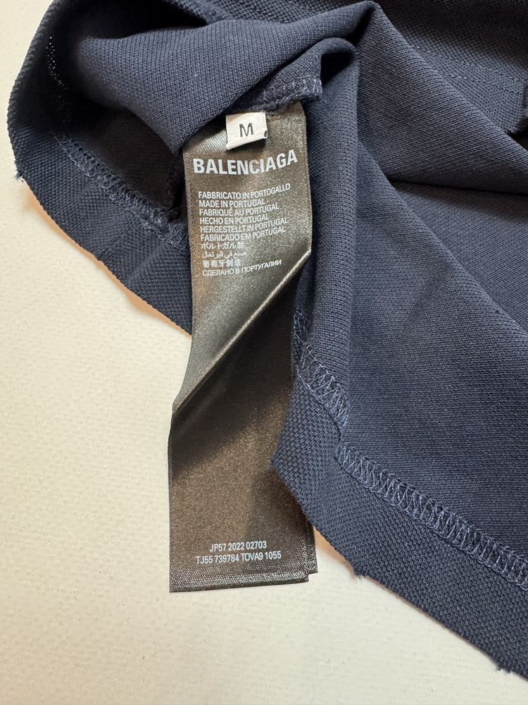 Футболка Поло Balenciaga Paris Polo M L ERD Oversized