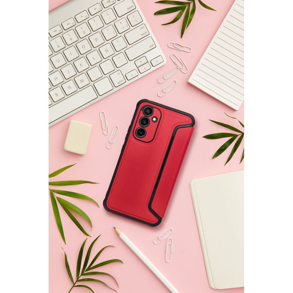 Etui Kabura Razor Book Do Xiaomi Redmi 13C Czerwony