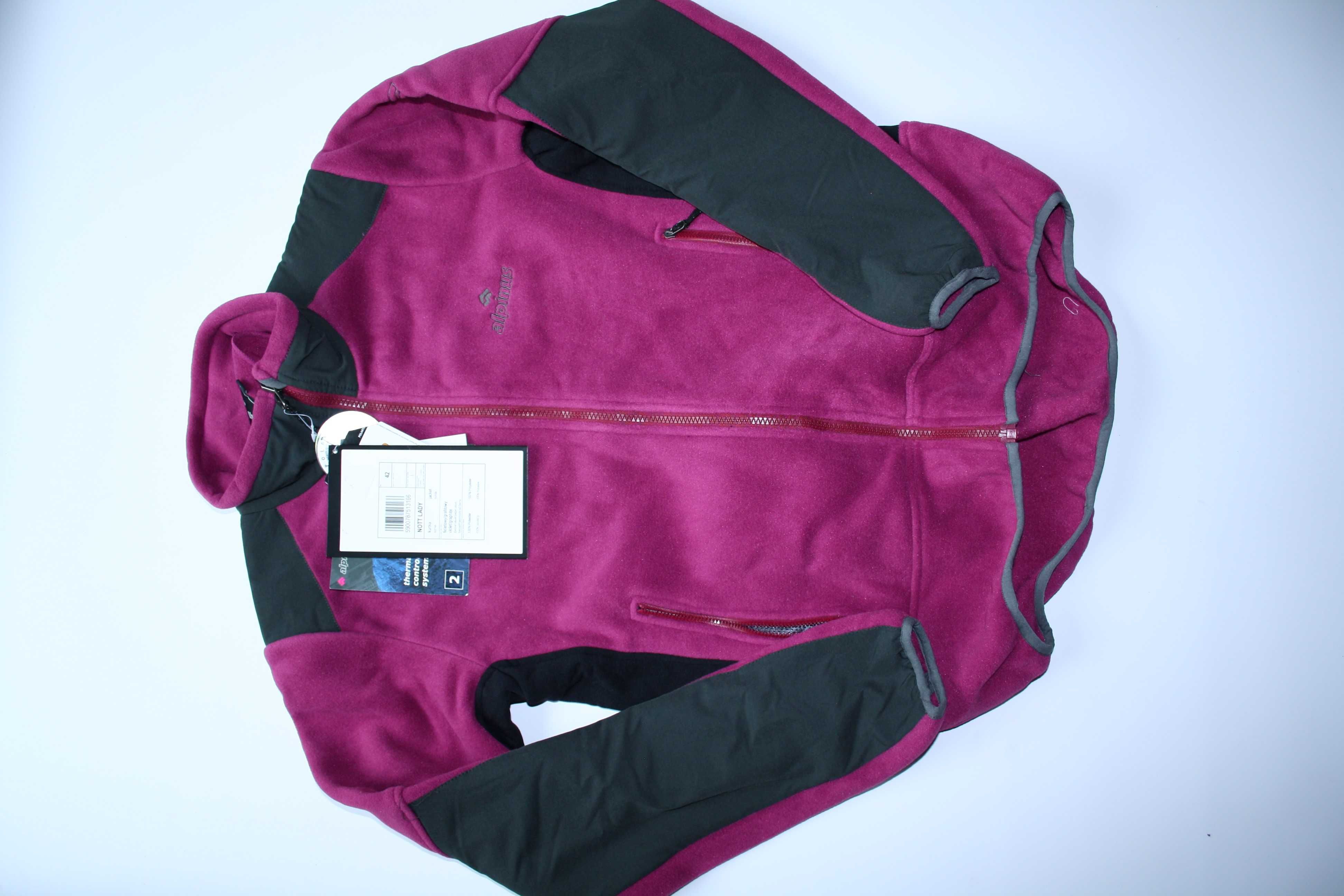 Damska kurtka polarowa ALPINUS NOTT LADY bluza XS 34 fiolet