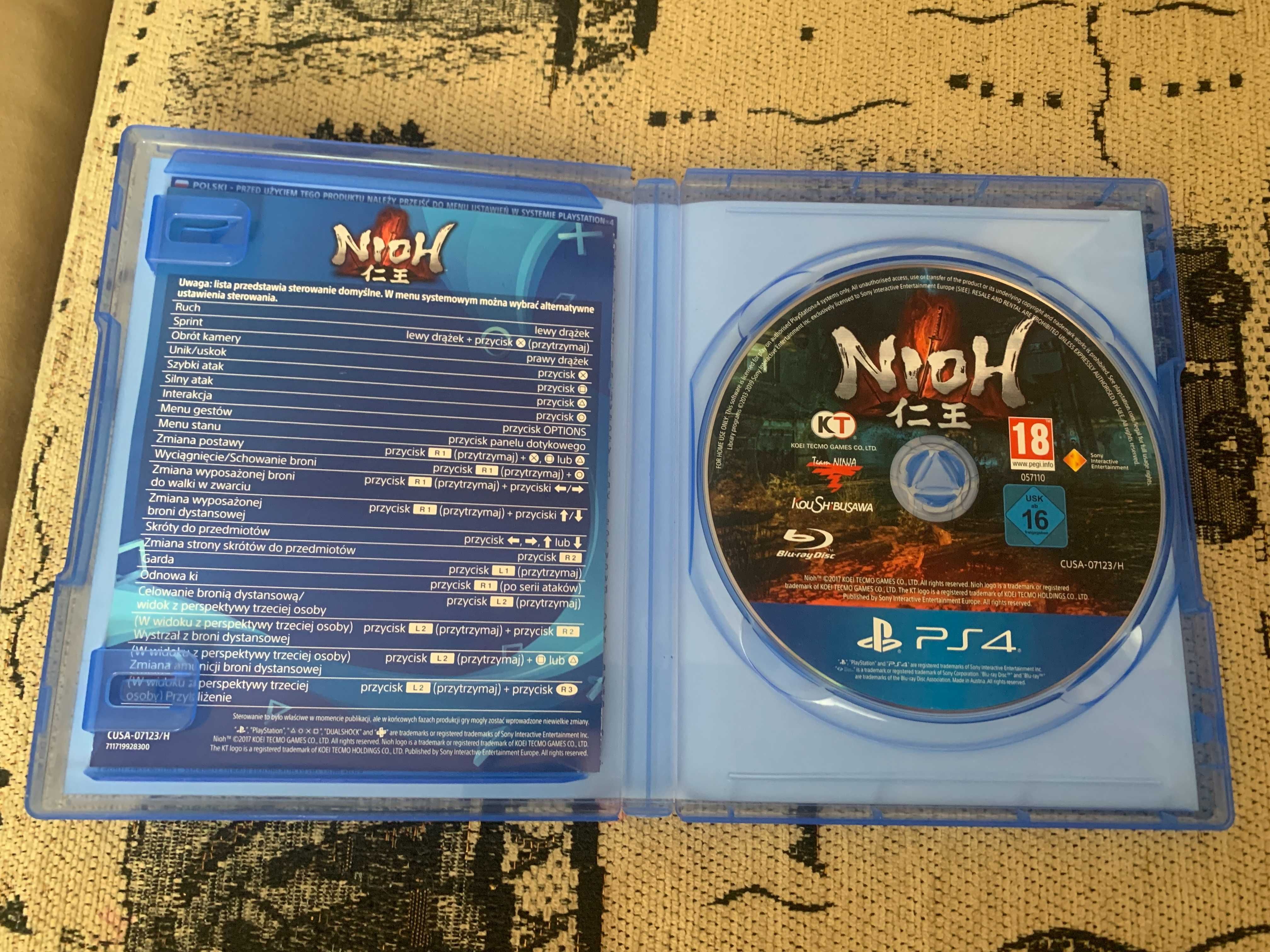 Диск с игрой Nioh для PS 4