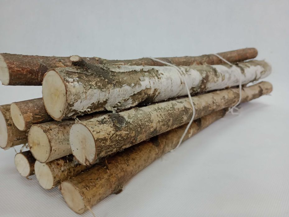 Patyczki, kołki brzozowe 10 sztuk DŁ 50 CM, 1-5 CM