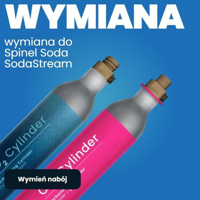 WYMIANA gaz CO2 do SODASTREAM Województwo Mazowieckie SPINEL SODA