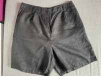 Czarne shorty szorty spodenki 100% len The Drop XL