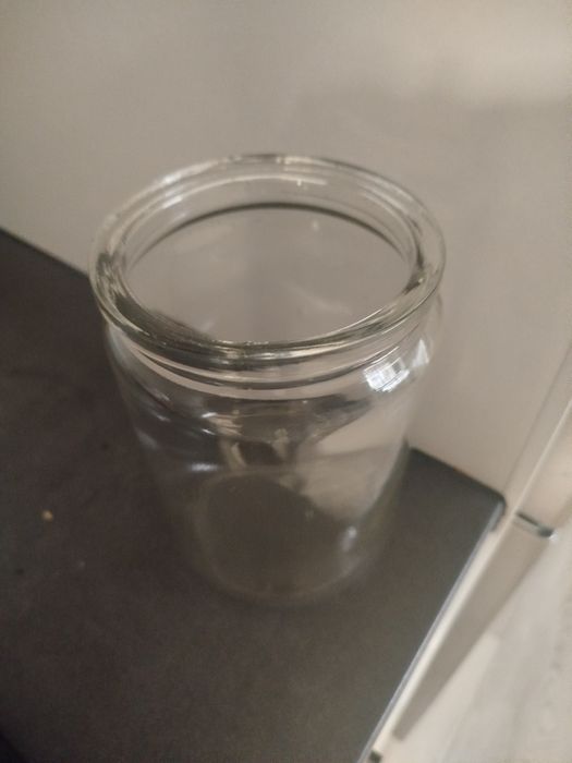 Słoik  szklany  dawnych lat  16 cm