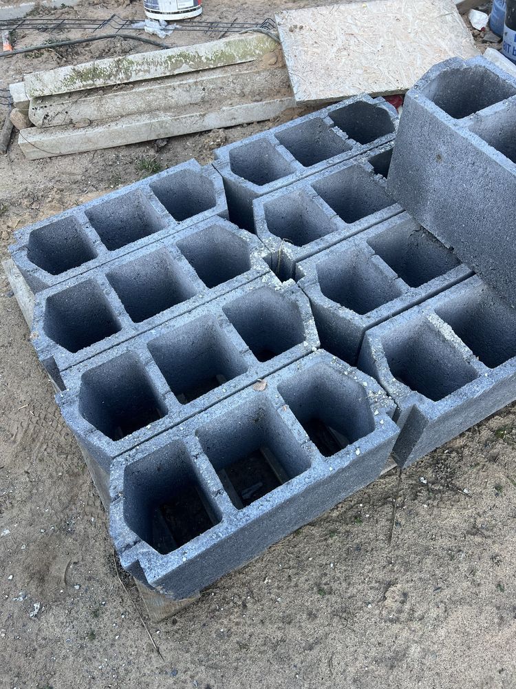 Pustak stropowy 3 komorowy betonowy