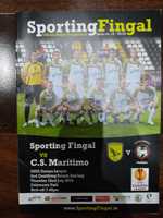 Programa oficial Sporting Fingal Marítimo Europa league 2010/11