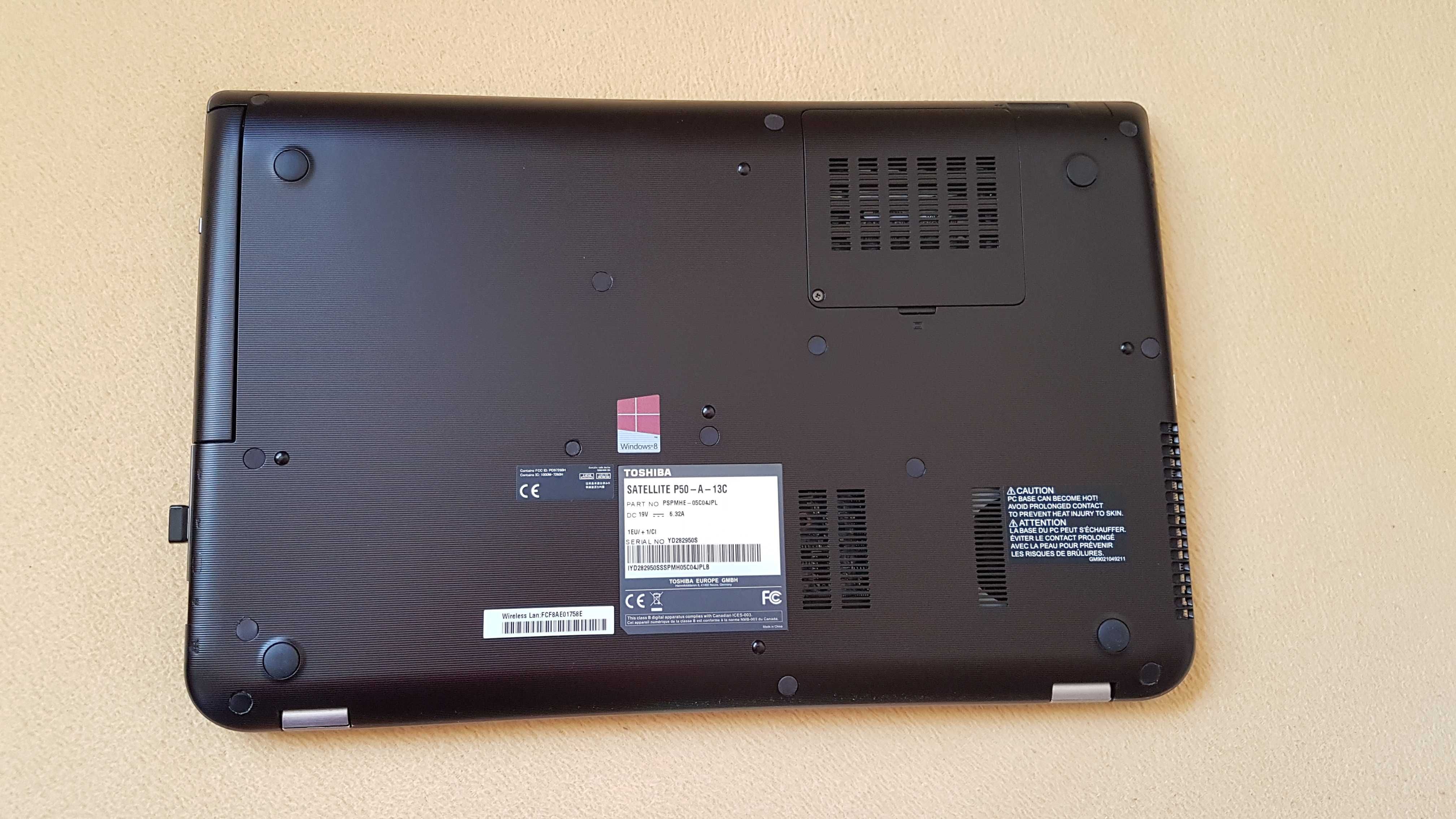Toshiba 15,6 i7-4700MQ GT740-2GB Nowy Dysk SSD 256GB Pamięć 8GB Win 11