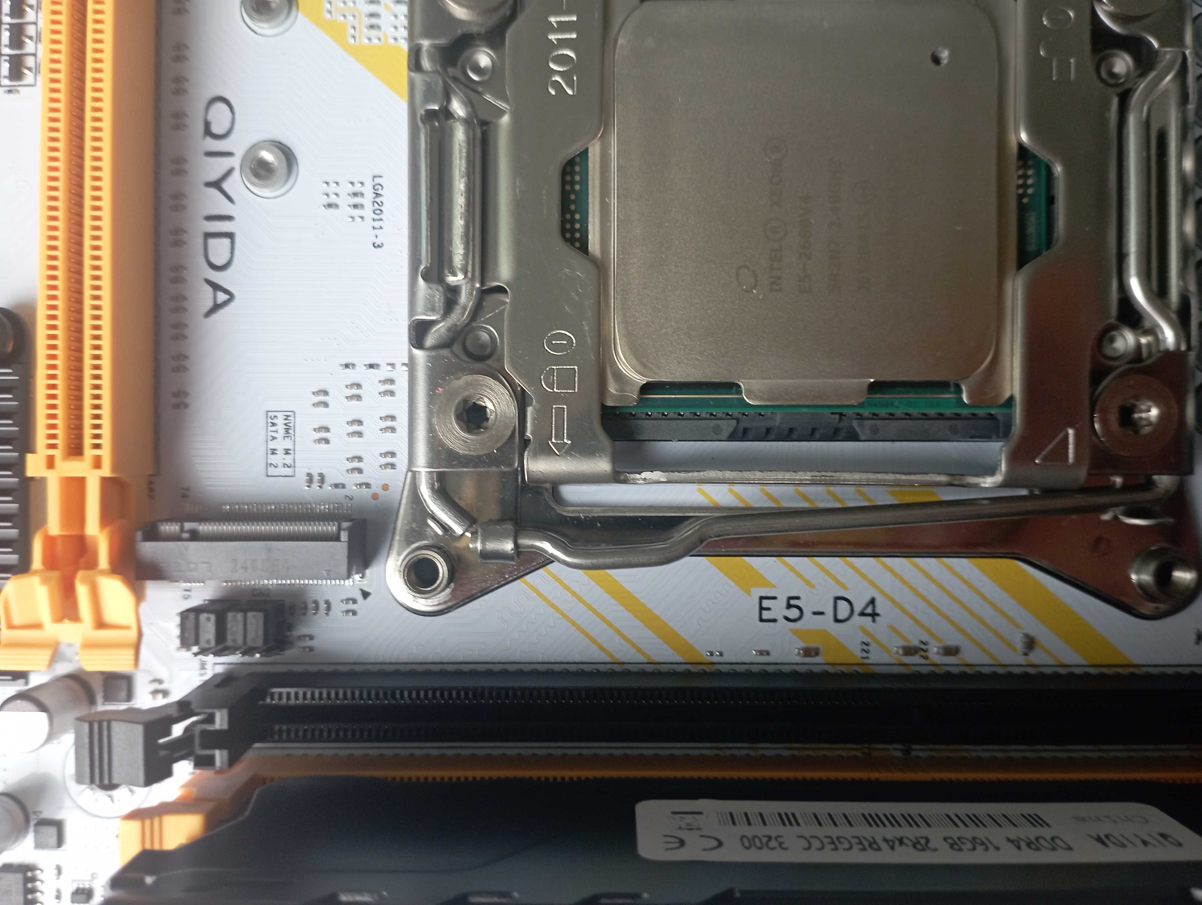 Потужний ігровий комплект Qiyida E5-H5 + Xeon 2680v4 + ddr4 16/32gb