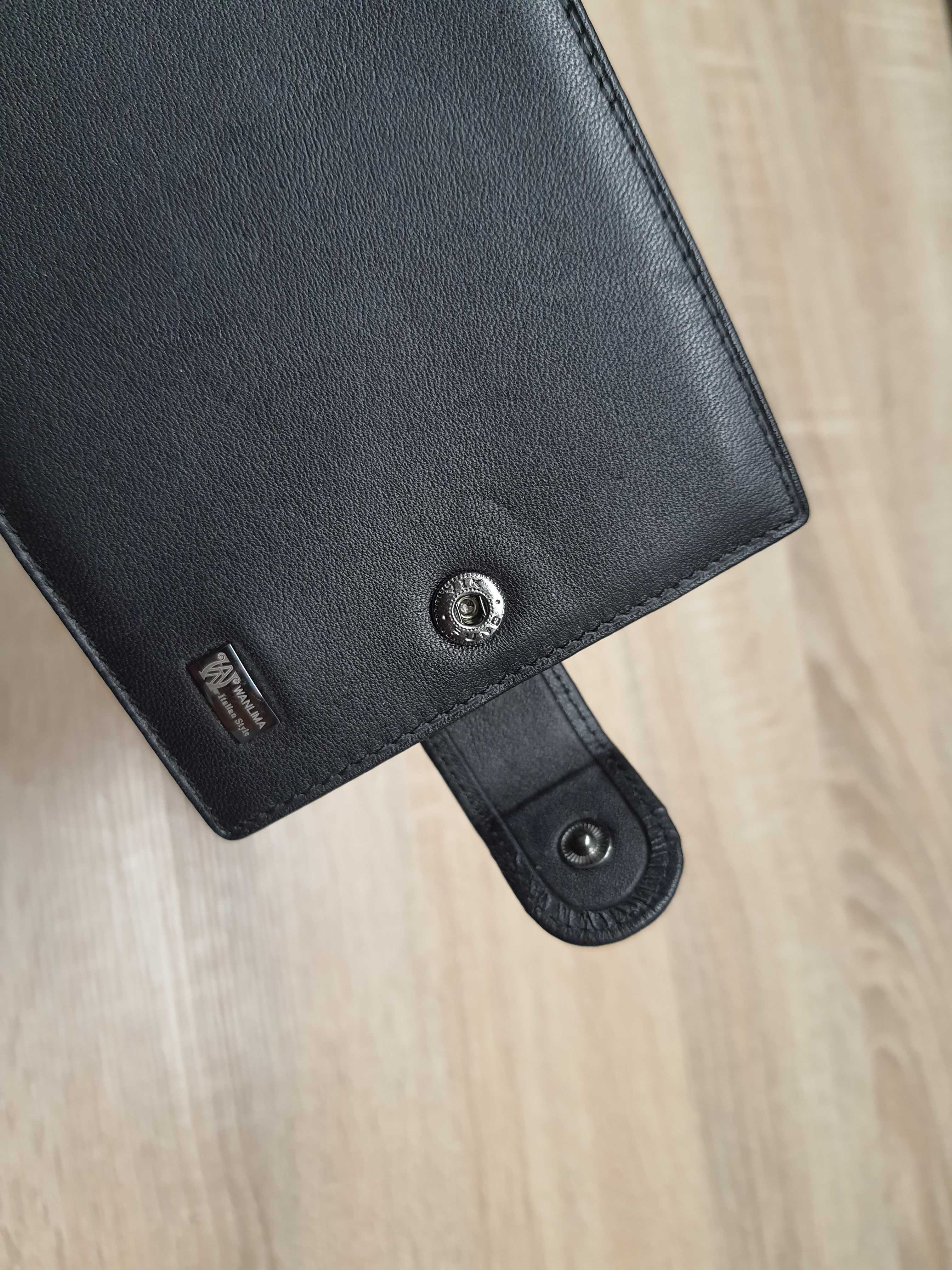 Новий гаманець Wanlima — портмоне зі шкіри (шкірзамінник)