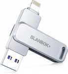 Pendrive Blanbok+ 128 GB Lightning, USB 3.0, USB 3.1 typ C srebrny