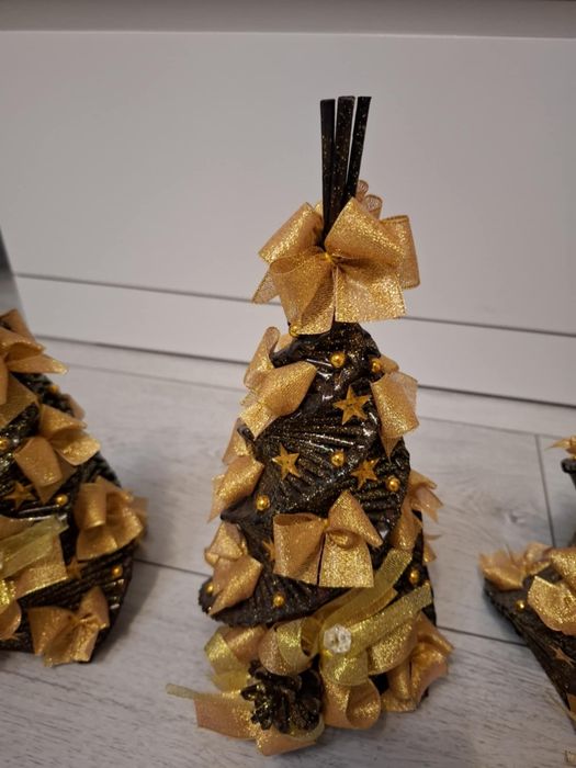 Ozdoby świąteczne choinki ze złotem