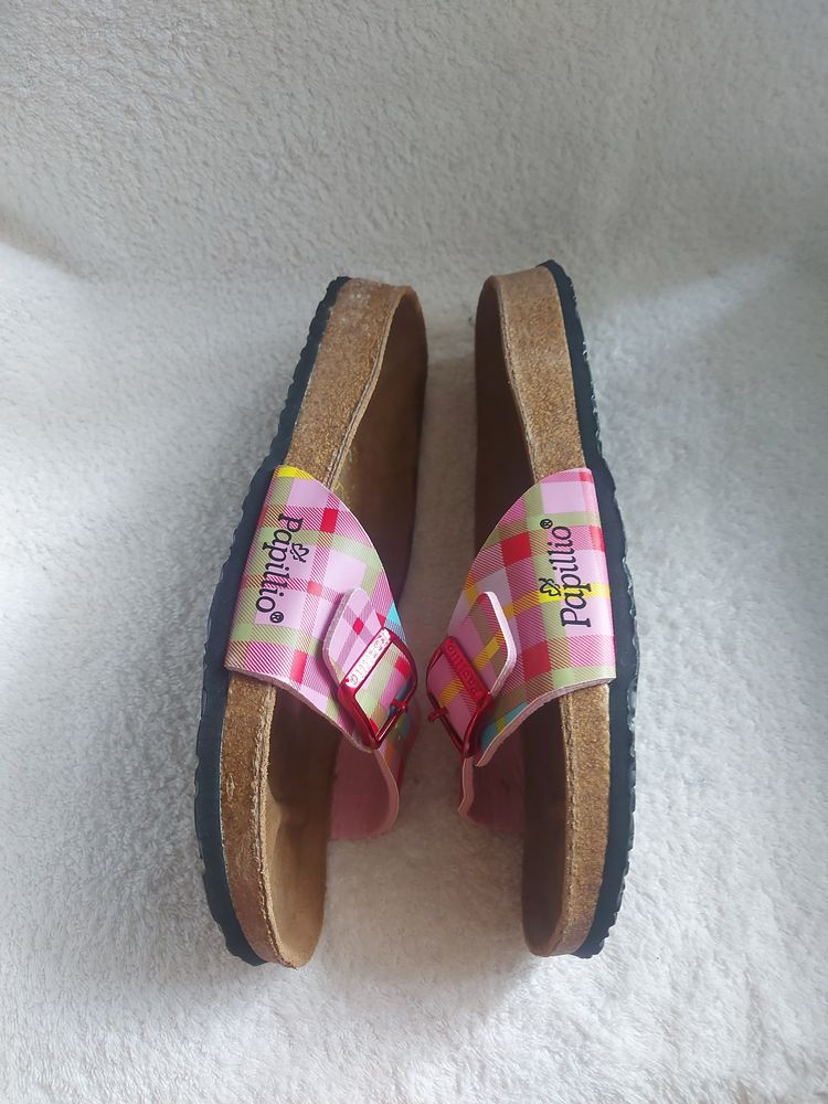 Шлепанцы papillio by birkenstock 40p цветные ортопедические