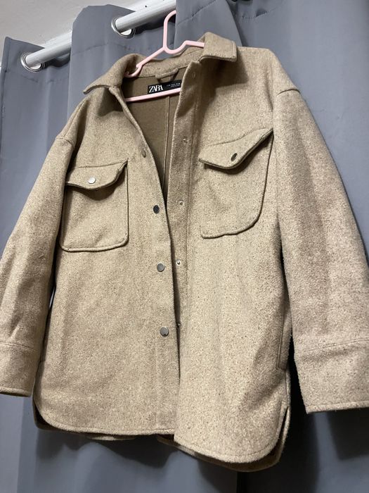 короткое пальто zara