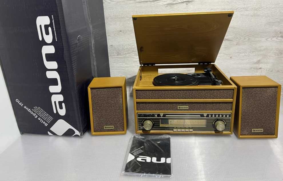 Ретро проигрыватель винила Usb BT auna Belle Epoque 1910
