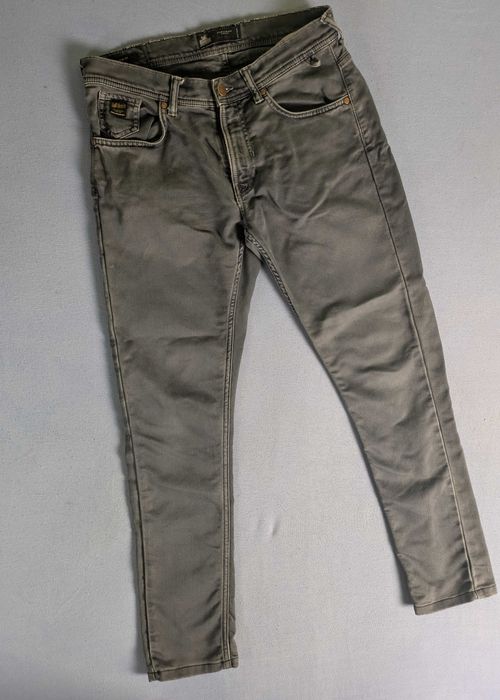 Spodnie Zara Man Soft Denim Slim Fit grafitowe roz. 40 (W31)