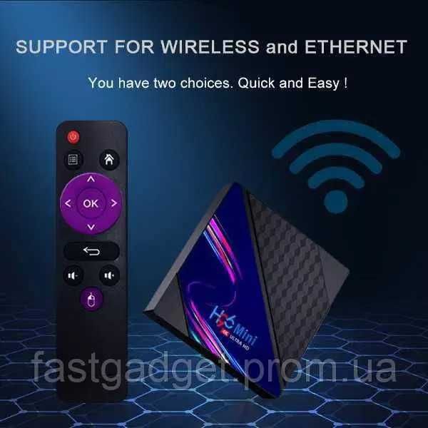⫸SmartTV H96 Mini V8 2/16 Android 10 RK3228A box Смарт ТВ