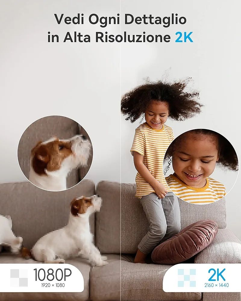 blurams 2K Wewnętrzna kamera Wi-Fi 360° – idealna do monitorowania dom