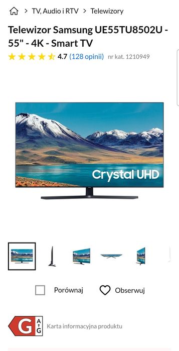 Telewizor Samsung 55'